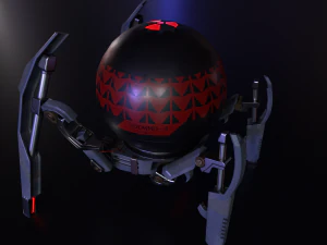 gameready pbr sci-fi spider-robot 3D Model