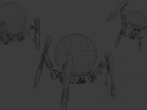 gameready pbr sci-fi spider-robot 3D मॉडल