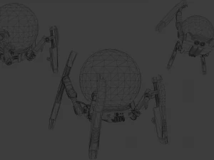 gameready pbr sci-fi spider-robot 3D Model