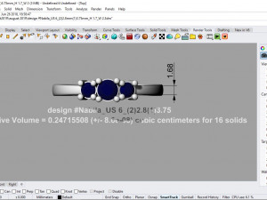 desain ring nabilla Modelo 3D
