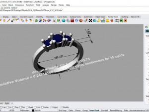 desain ring nabilla Modelo 3D