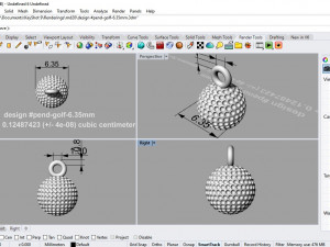 liontin pend-golf Modelo 3D