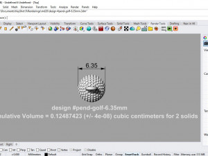 liontin pend-golf Modelo 3D