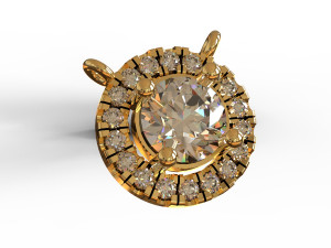 liontin sappirhe 3D 模型