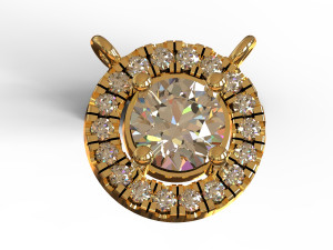liontin sappirhe 3D 模型