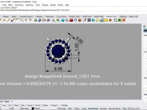 liontin sappirhe 3D 模型