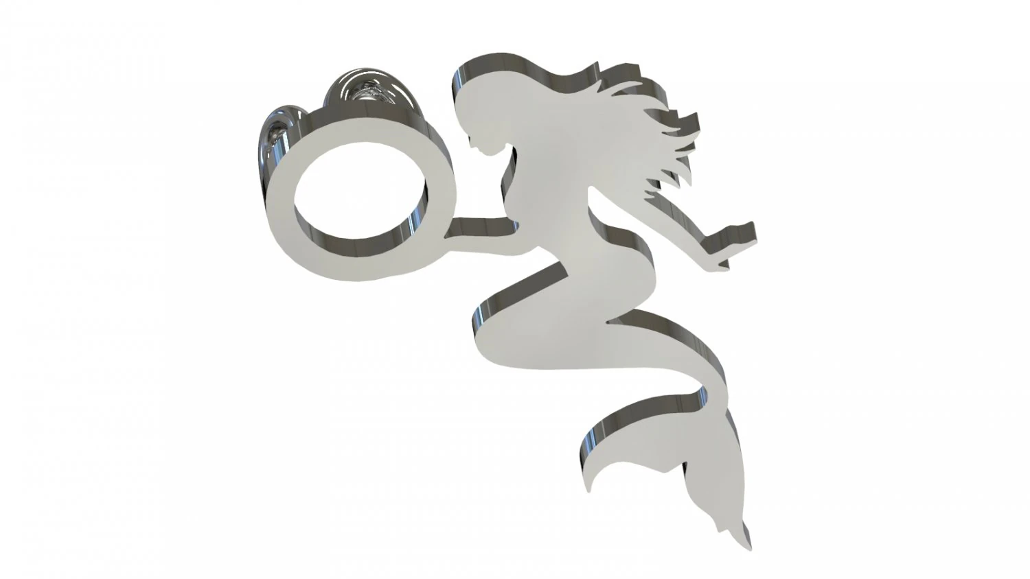 pluma de sirena Modelo 3D .c4d .max .obj .3ds .fbx .stl .blend 