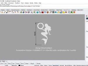 pluma de sirena Modelo 3D
