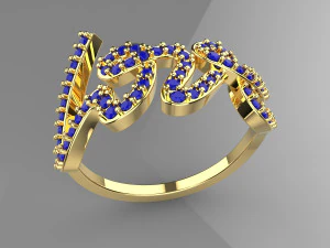anillo jenny amor Modelo 3D