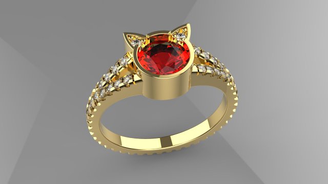 ring kaitlyan 3D-Modell .c4d .max .obj .3ds .fbx .stl .blend 