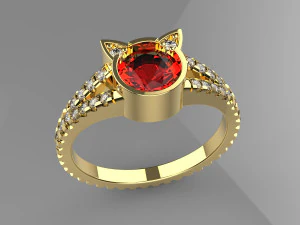 anel Kaitlyan Modelo 3D