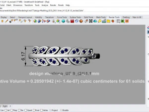 desain ring 11 ig 3D Model