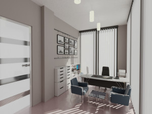 small office interior design 3dsmax scene 3D 모델