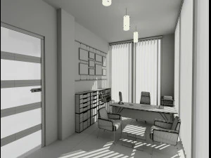small office interior design 3dsmax scene 3D Model
