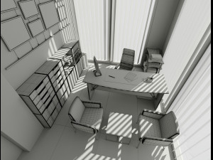 small office interior design 3dsmax scene 3Dモデル