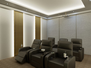 3d cinema room home theatre Modelo 3D