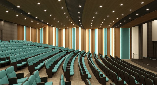 3dsmax auditorium hall concept 3D-Modell .c4d .max .obj .3ds .fbx .stl .blend 