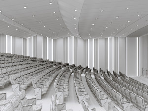 3dsmax auditorium hall concept 3D-Modell