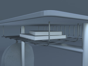school desk and chair model 3D Model