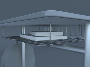 school desk and chair model 3D Model