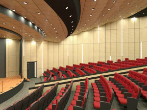 3D Max salle de conf&eacute;rence auditorium th&eacute;&acirc;tre mod&egrave;le 3D Modèle 3D