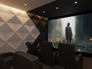 3d cinema room home theatre Modèle 3D