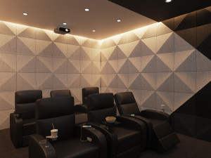 3d cinema room home theatre 3Dモデル