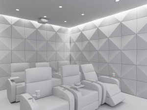 3d cinema room home theatre 3Dモデル