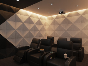 3d cinema room home theatre 3Dモデル