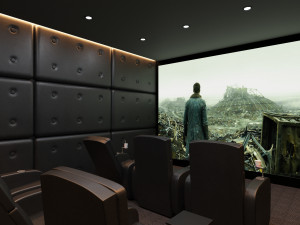 3dsmax cinema room home theatre 3Dモデル