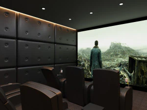 3dsmax Kinoraum Heimkino 3D Modell