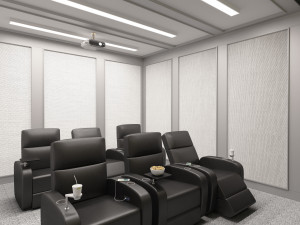 3d cinema room home theatre 3D 模型