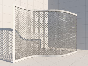 metal wire wall 3D मॉडल