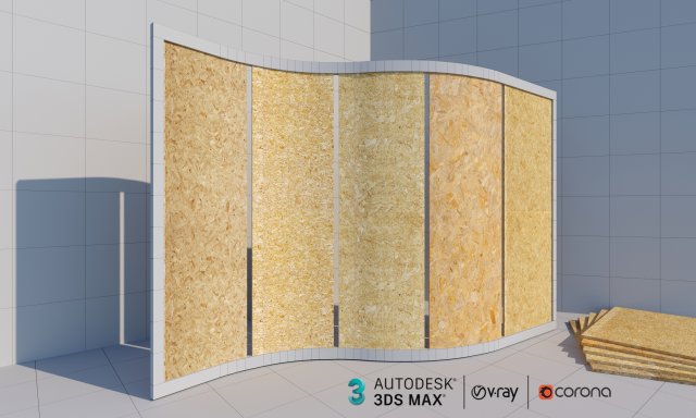 plywood panels 3D 模型 .c4d .max .obj .3ds .fbx .stl .blend 