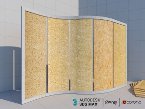 plywood panels Modèle 3D