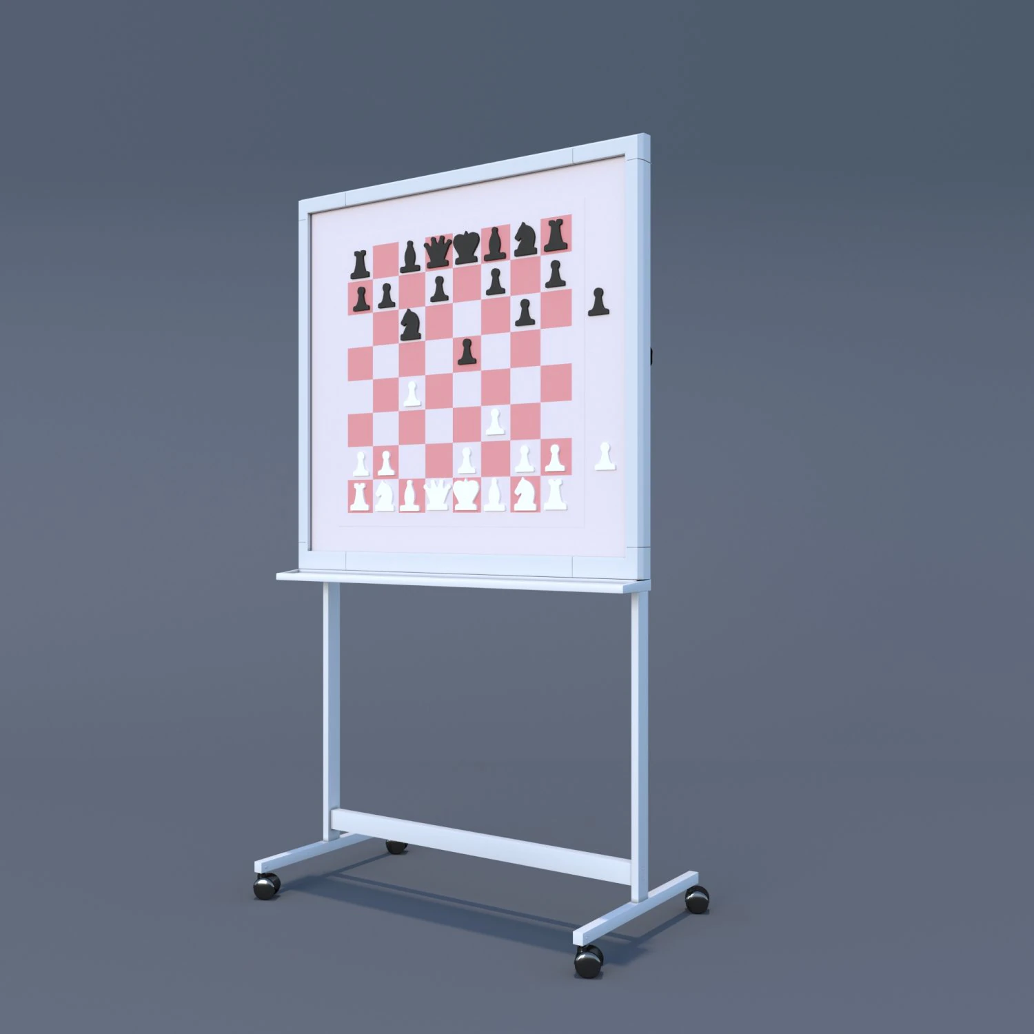 chess training board stand 3D Model .c4d .max .obj .3ds .fbx .stl .blend 