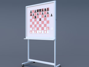 chess training board stand 3D Model
