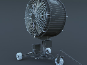 industrial turf fan 3D 模型
