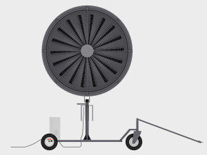 industrial turf fan 3D 模型