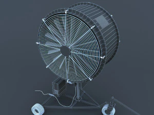 industrial turf fan 3D Model