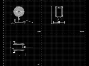 industrial turf fan 3D 模型