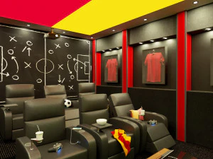 홈시네마 축구팀 컨셉 3D 모델