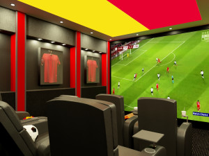 home cinema football team concept 3D Модель