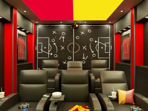 home cinema football team concept 3D Модель