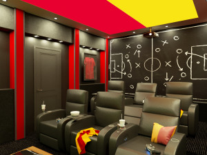 home cinema football team concept 3D Модель