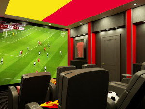 home cinema football team concept 3D Модель