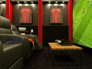 home cinema football team concept 3D Модель