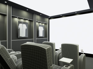 home cinema football team concept 3D Модель