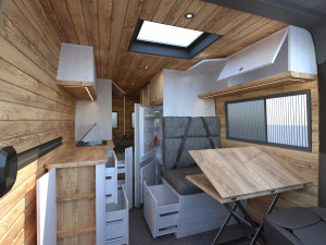 fiat ducato camper van interior design l4h2 3Dモデル