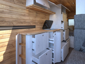 fiat ducato camper van interior design l4h2 3Dモデル